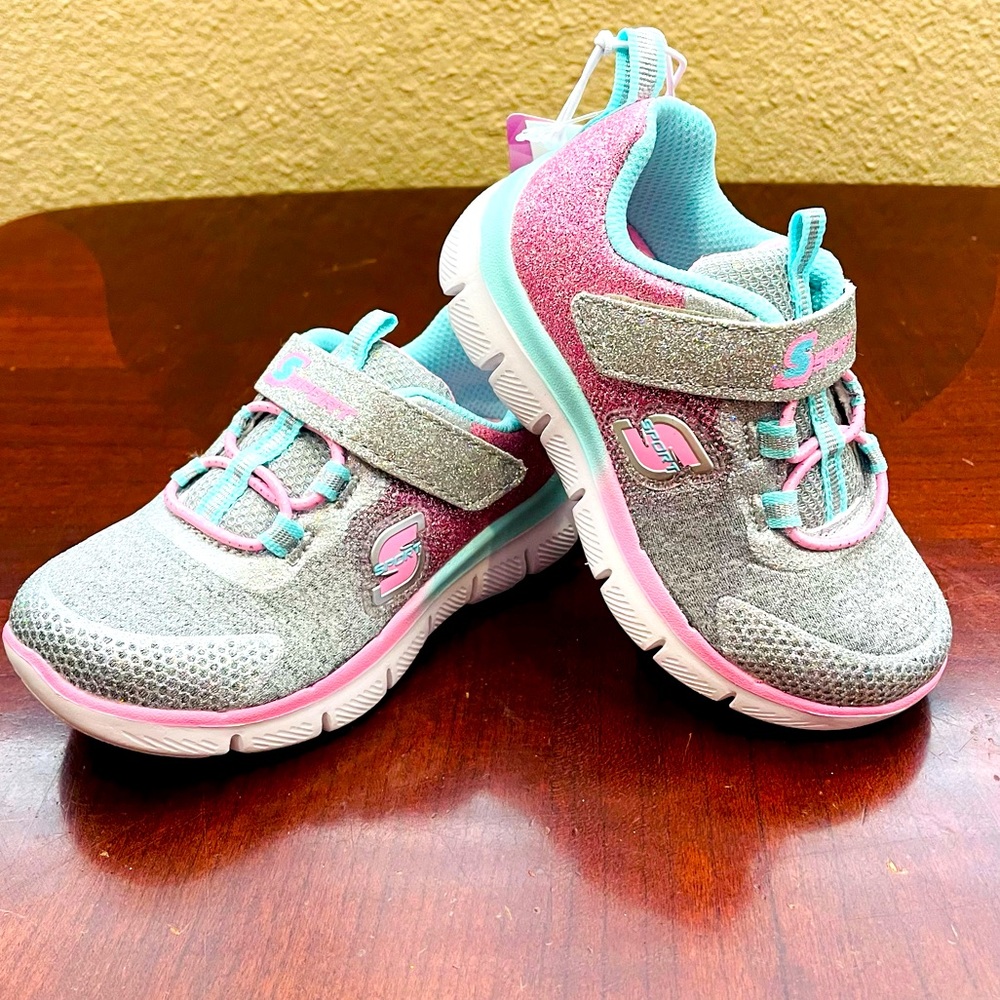 NEW With Tags Toddler Girls' S Sport by Skechers Glitter Performance Sneakers
